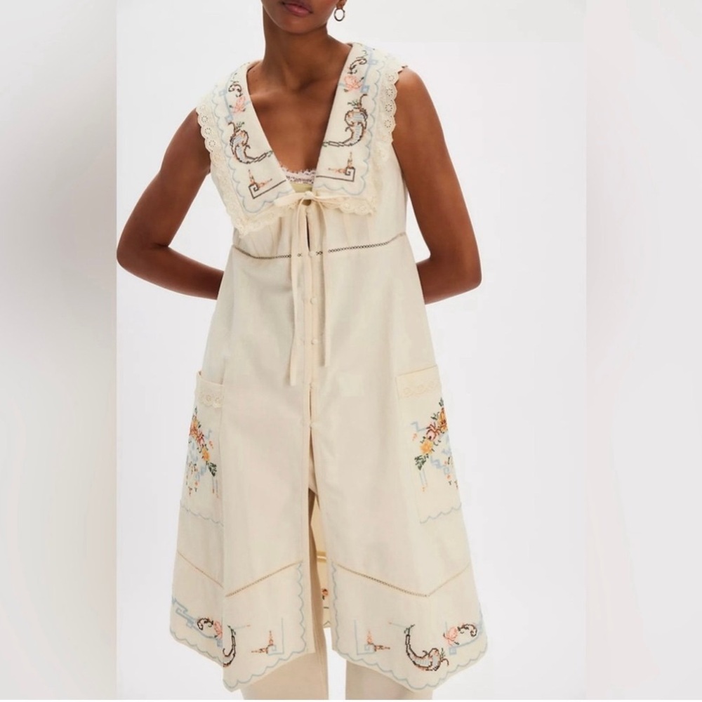 FREE PEOPLE Allie Embroidered Vest